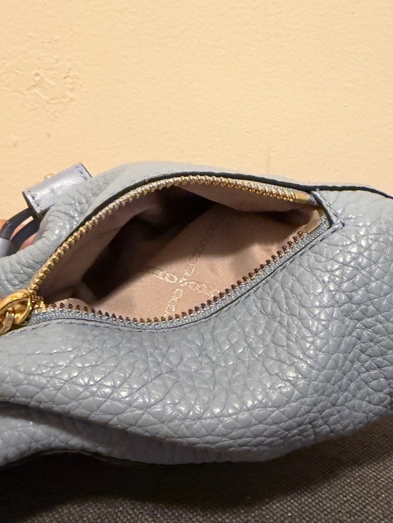 Michael Kors Powder Blue Leather Convertible Backpack Crossbody Bag Gold Detail main image 5